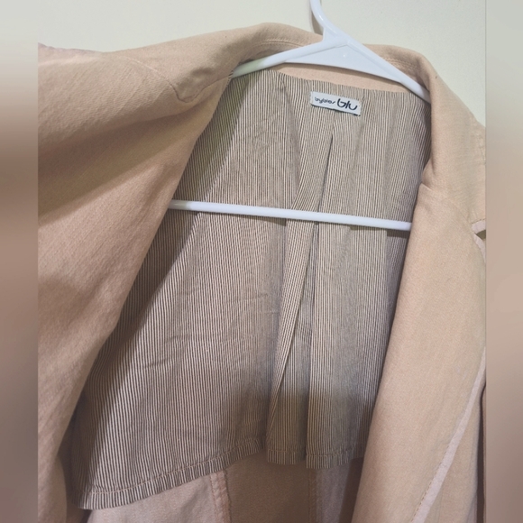 BYBLOS BLU pink denim blazer jacket size 12 - Picture 7 of 9